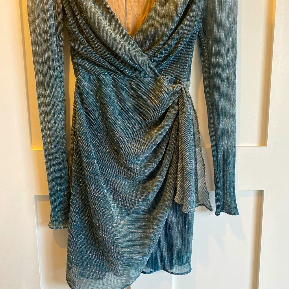 PatBo Mini emerald Green Sparkle Dress